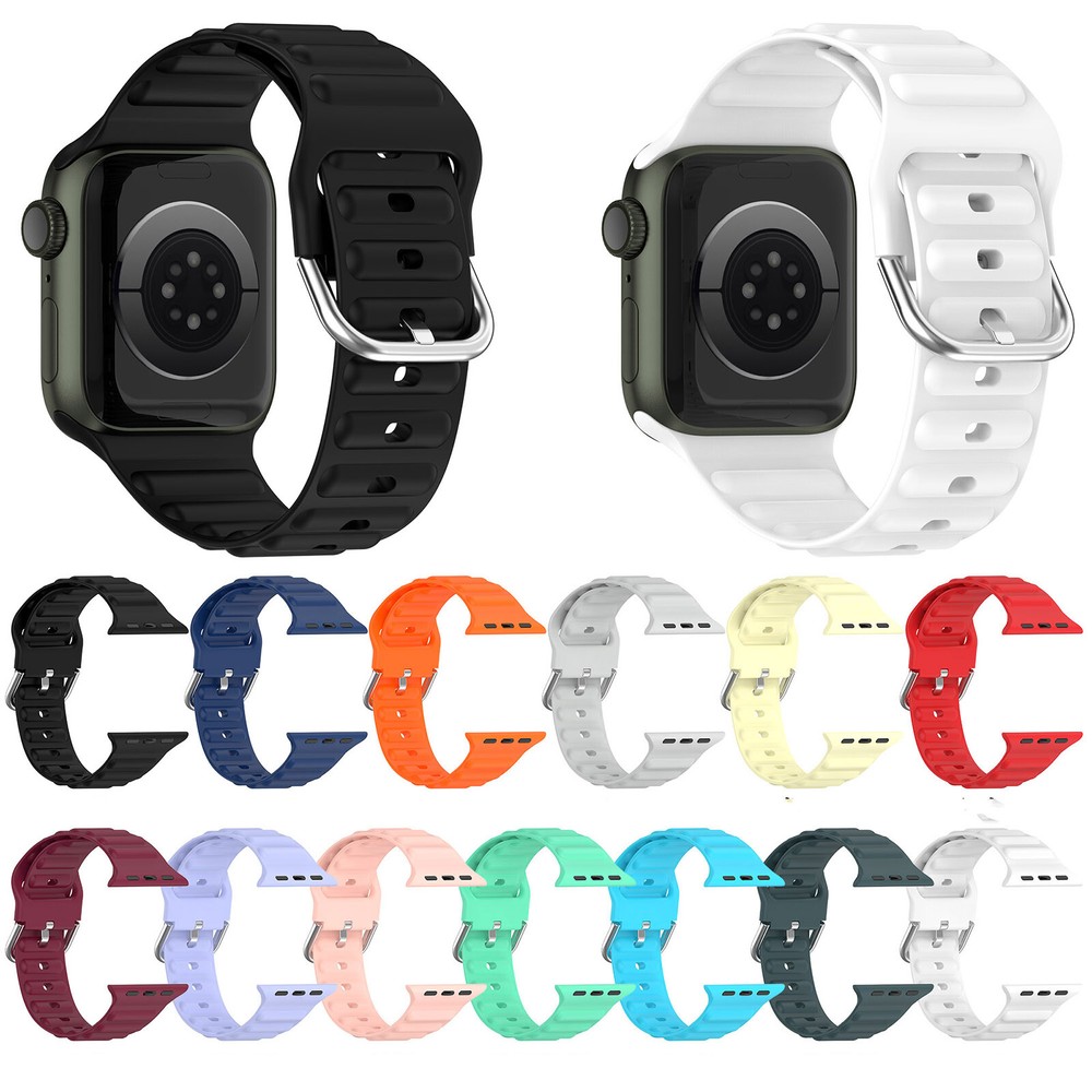 32.5MM/35MM Corrugated Silicone Watch Strap Replacement For Watch S8 SE