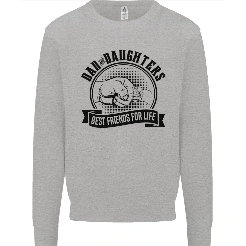 Dad & Daughters Best Friends Fathers Day Mens Sweatshirt Jumper