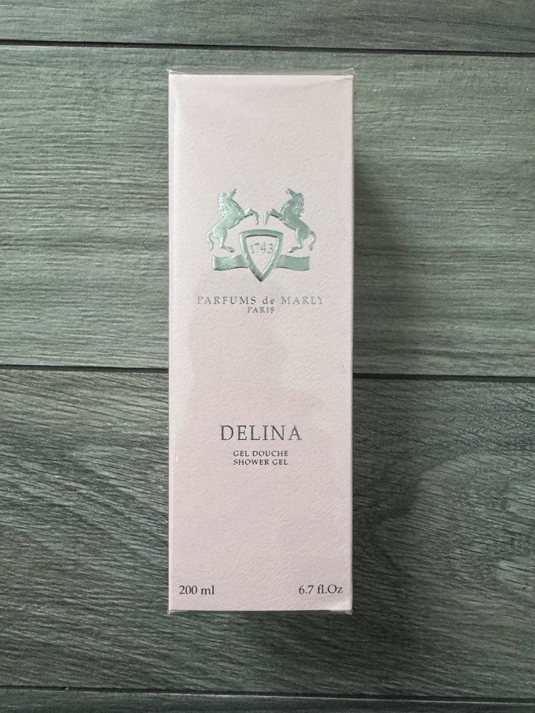 PARFUMS DE MARLY PARIS DELINA SHOWER GEL, NIB $75 - SEALED, 6.7 FL OZ/200 ML
