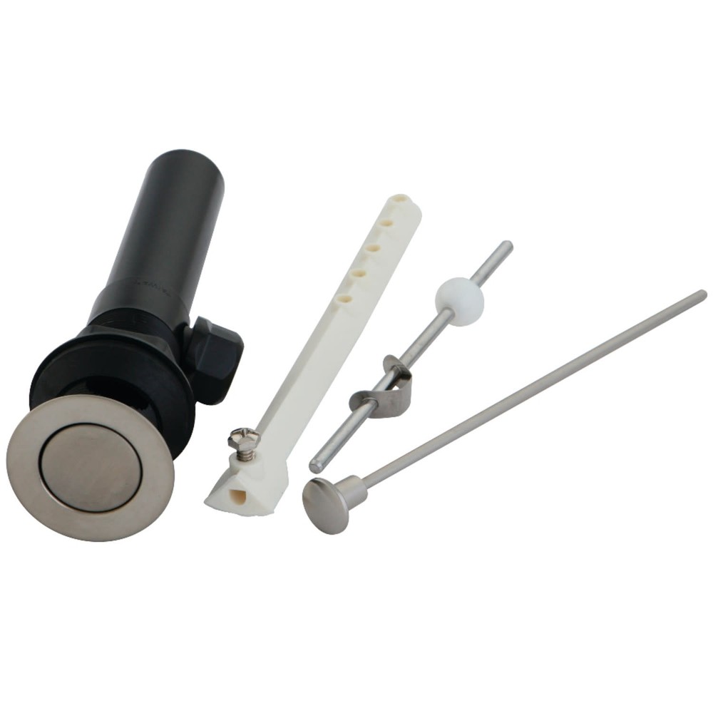 Kingston Brass KP1008 Plastic Pop-up Drain With Overflow Brushed Nickel