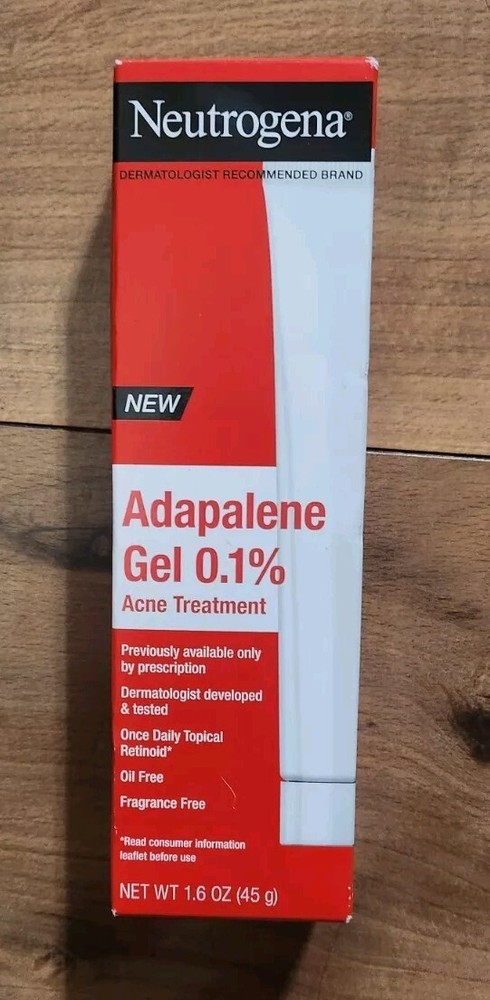 Neutrogena 0.1% Adapalene Acne Gel Retinoid Treatment Exp 11/2025