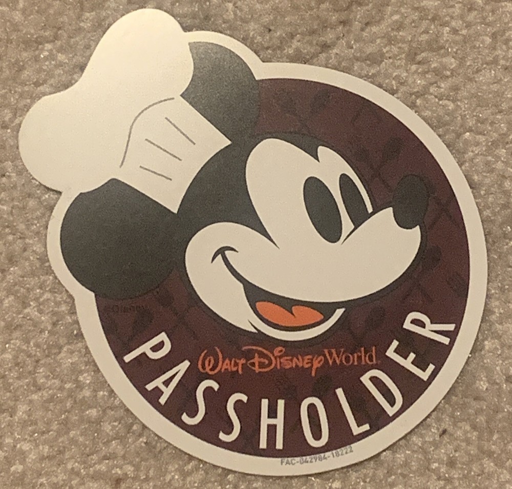 Disney World Annual Passholder Mickey Magnet WDW Food and Wine Epcot Exclusive