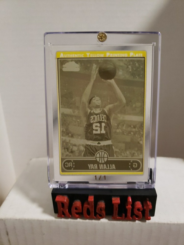 2006-07 Topps Chrome Print Plate Allan Ray #191 Rookie 1 of 1 Boston Celtics
