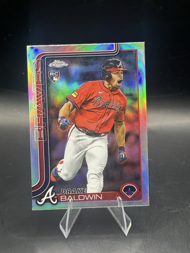 2025 Topps Chrome Update Drake Baldwin 3 Card Lot of Refractors-ROY-Braves