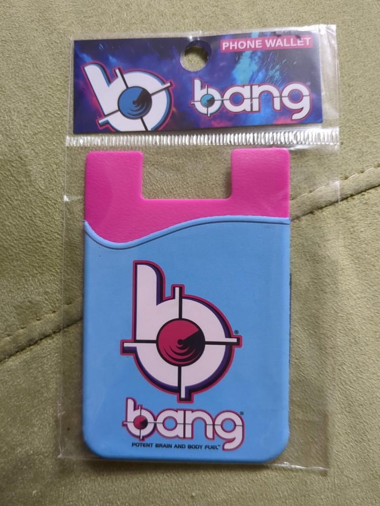 Bang Energy Cotton Candy Color Cell Phone Wallet Card Holder Sleeve