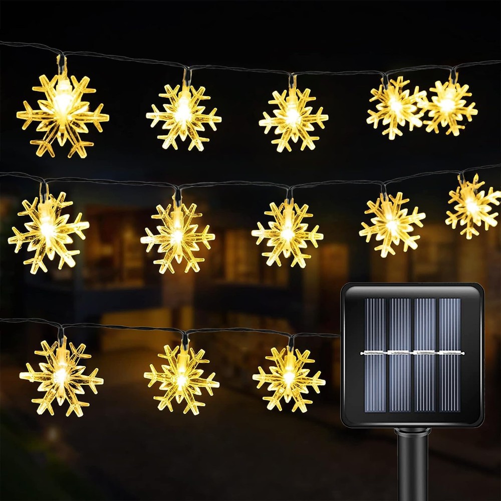Solar Fairy Lights Outdoor Waterproof IP65 Christmas Decor 50 LED