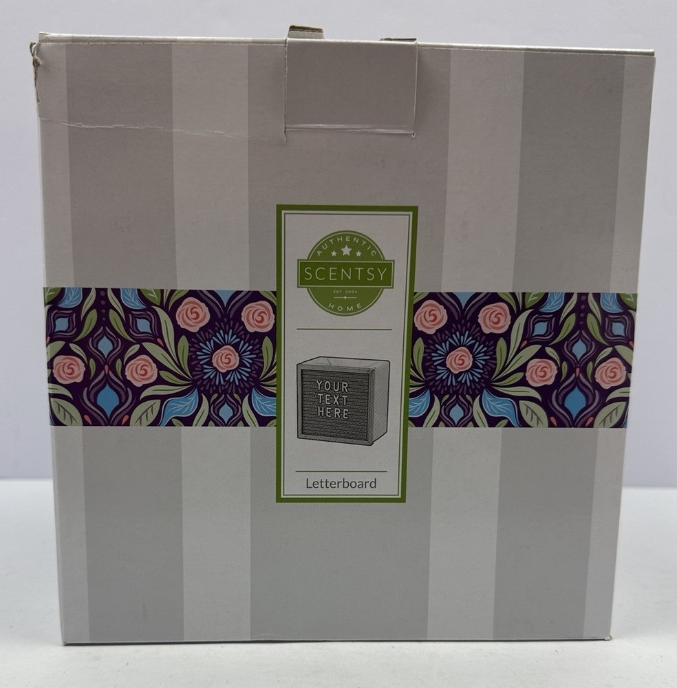 Scentsy NEW Wax Warmer Letterboard w/ Letters And Symbols Retired