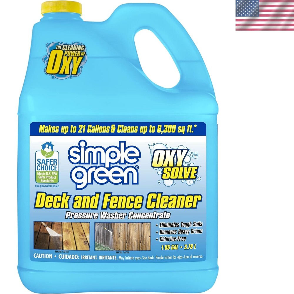 Oxy Solve Deck and Fence Pressure Washer Cleaner in Colorless to Pale Straw