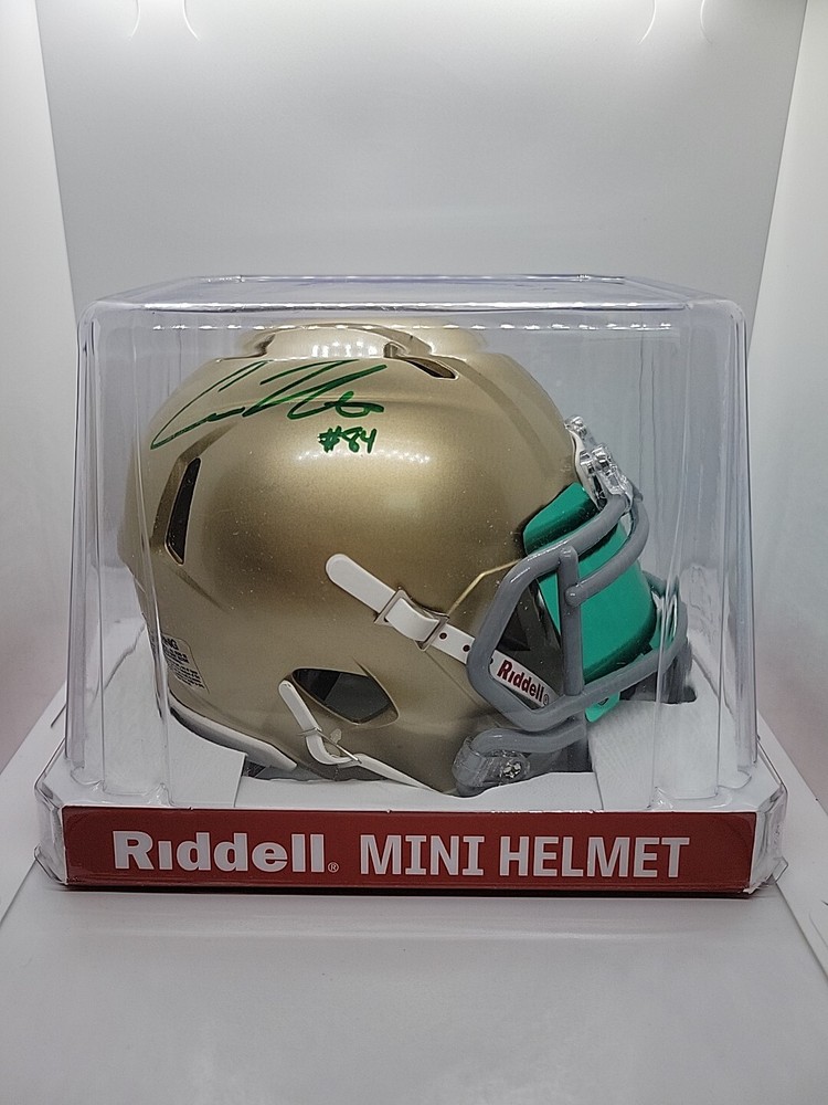 Cole Kmet Autographed Notre Dame Mini Helmet Collectible
