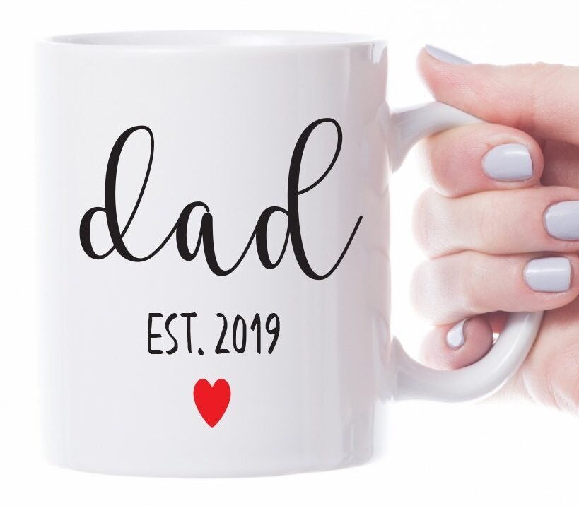 New Dad Est Mug Dad Mug Dad Gift Fathers Day Gift Father's Day Gift Gift For Dad