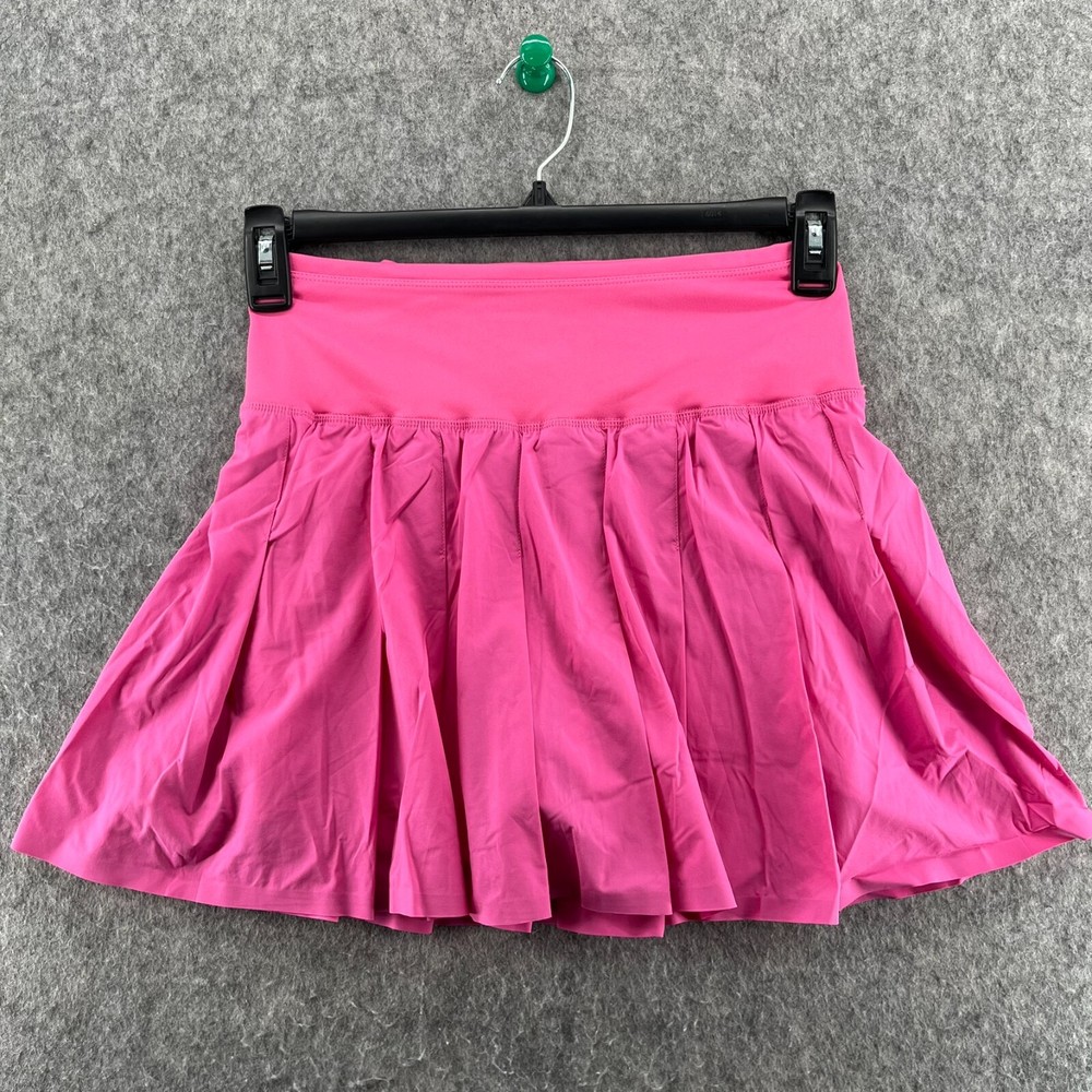 Joy Lab Pink Pleated Skirt Skort Tennis Athletic Stretch Zip Pocket S
