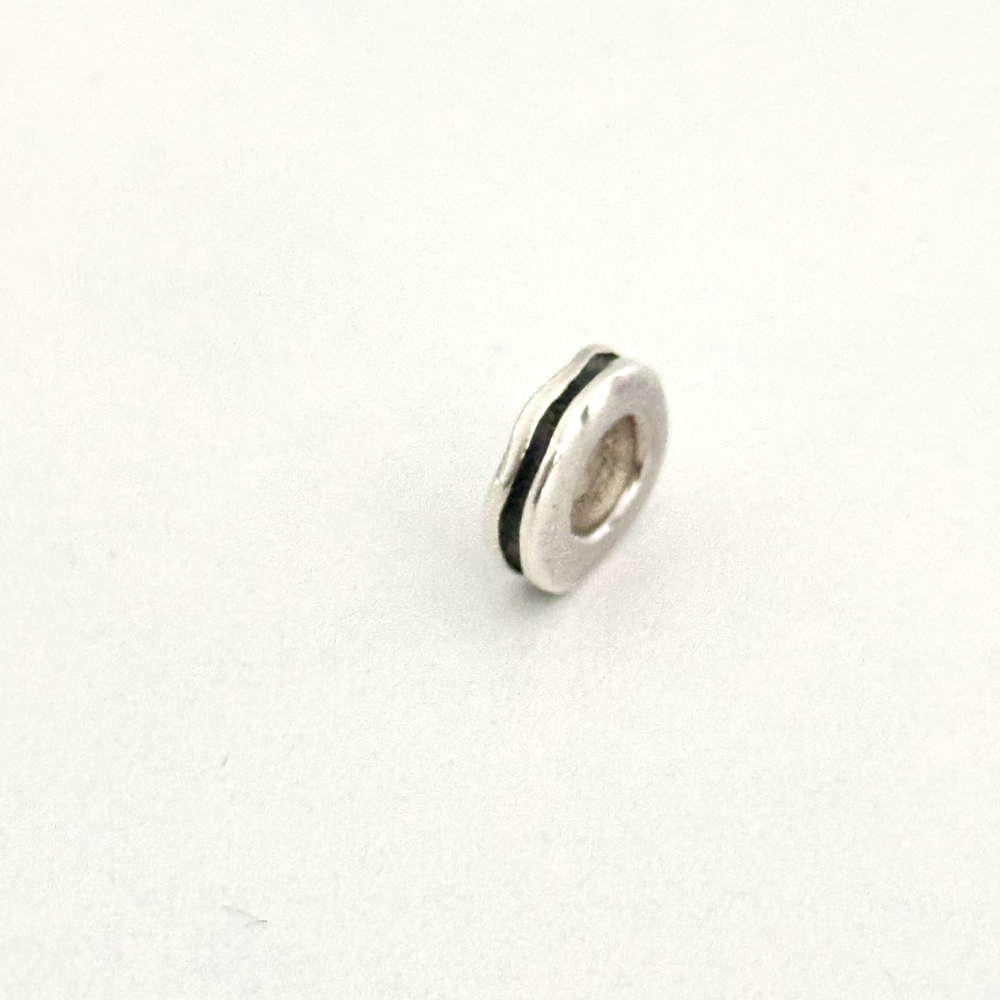 Pandora 925 Sterling Silver Crooked Line Spacer Rare Retired Bead Charm