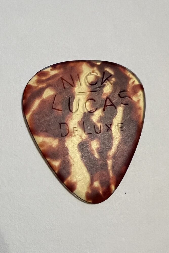 Vintage NICK LUCAS Deluxe Tortoise Shell Celluloid Guitar Pick  Plectrum