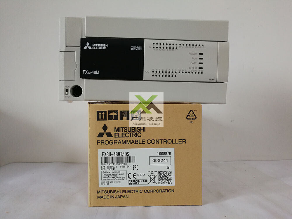 PLC FX3U-48MT/DS NEW One Year Warranty #A6-4