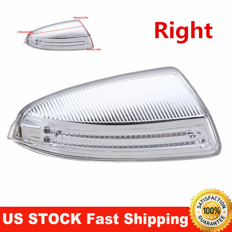 For Mercedes Benz C250 C300 C350 C63 AMG Door Right Mirror Turn Signal Len Light