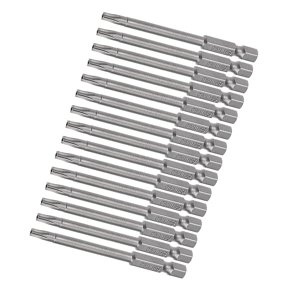 15pcs Torx Screwdriver Bit - [3 Inch x H1/4 x T20] Magnetic for Power Tool Use