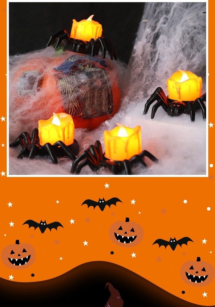 Small Durable Halloween LED Candle Lights with Long Lifespan
