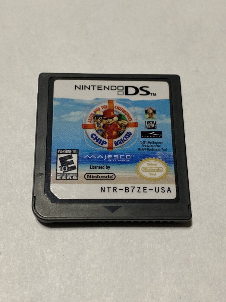 ⭐️Nintendo DS - Alvin and the Chipmunks Chip Wrecked - CARTRIDGE ONLY FAST SHIP