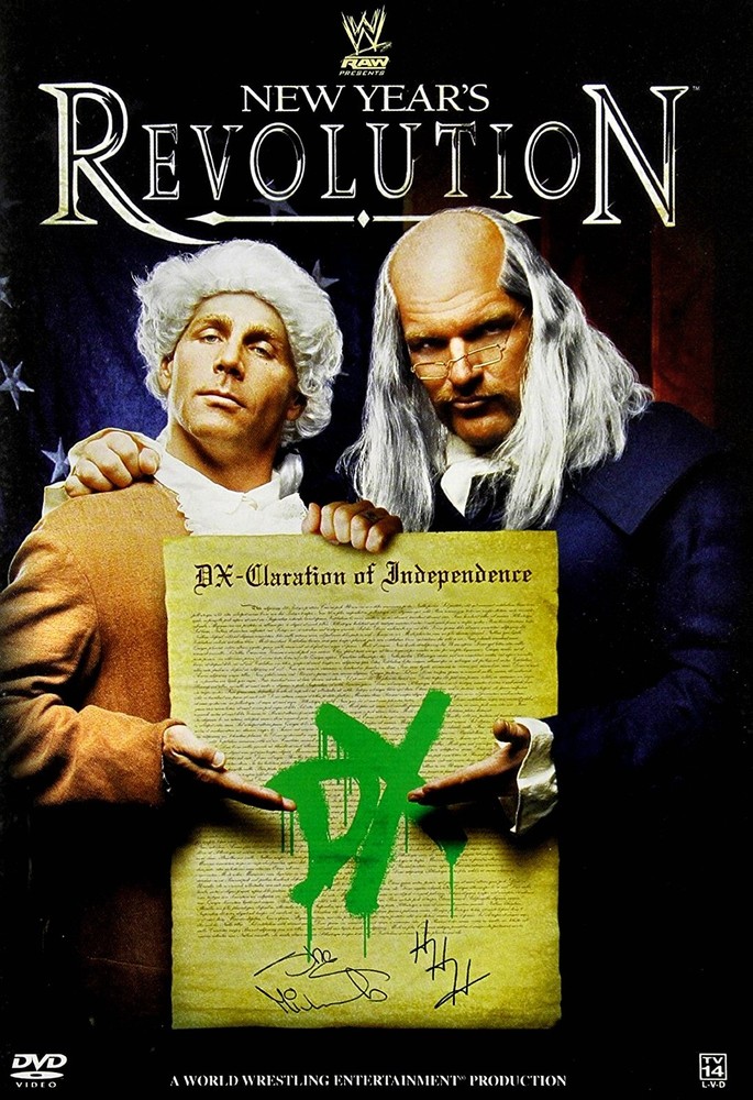 NEW DVD -  WWE - NEW YEARS REVOLUTION - JOHN CENA , UMAGA, JEFF HARDY, RIC FLAIR-image