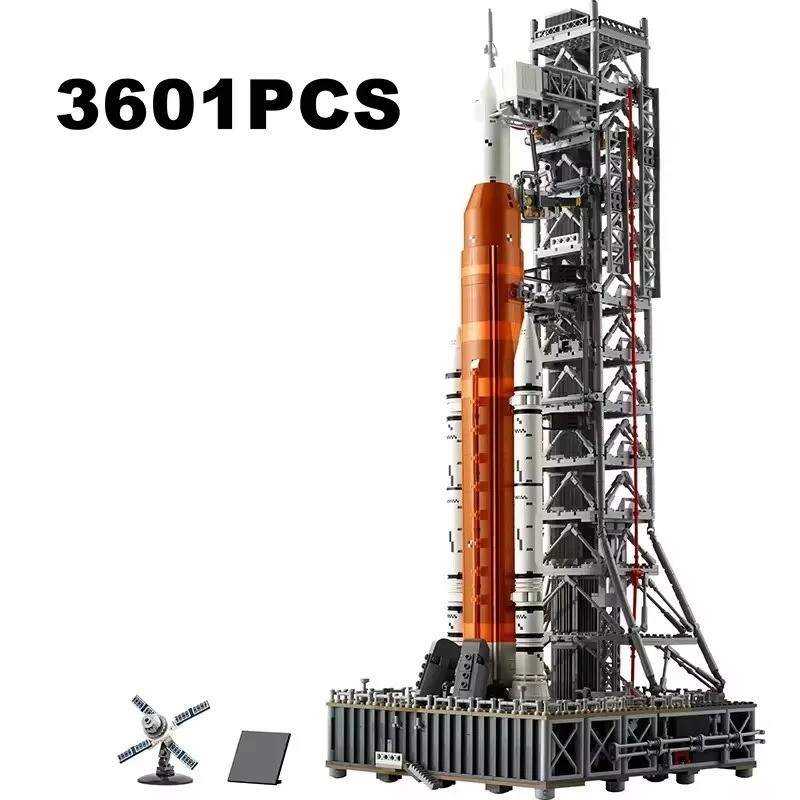 Space Rocket Launch System MOC Building Blocks Set Model Creative Gift Toy