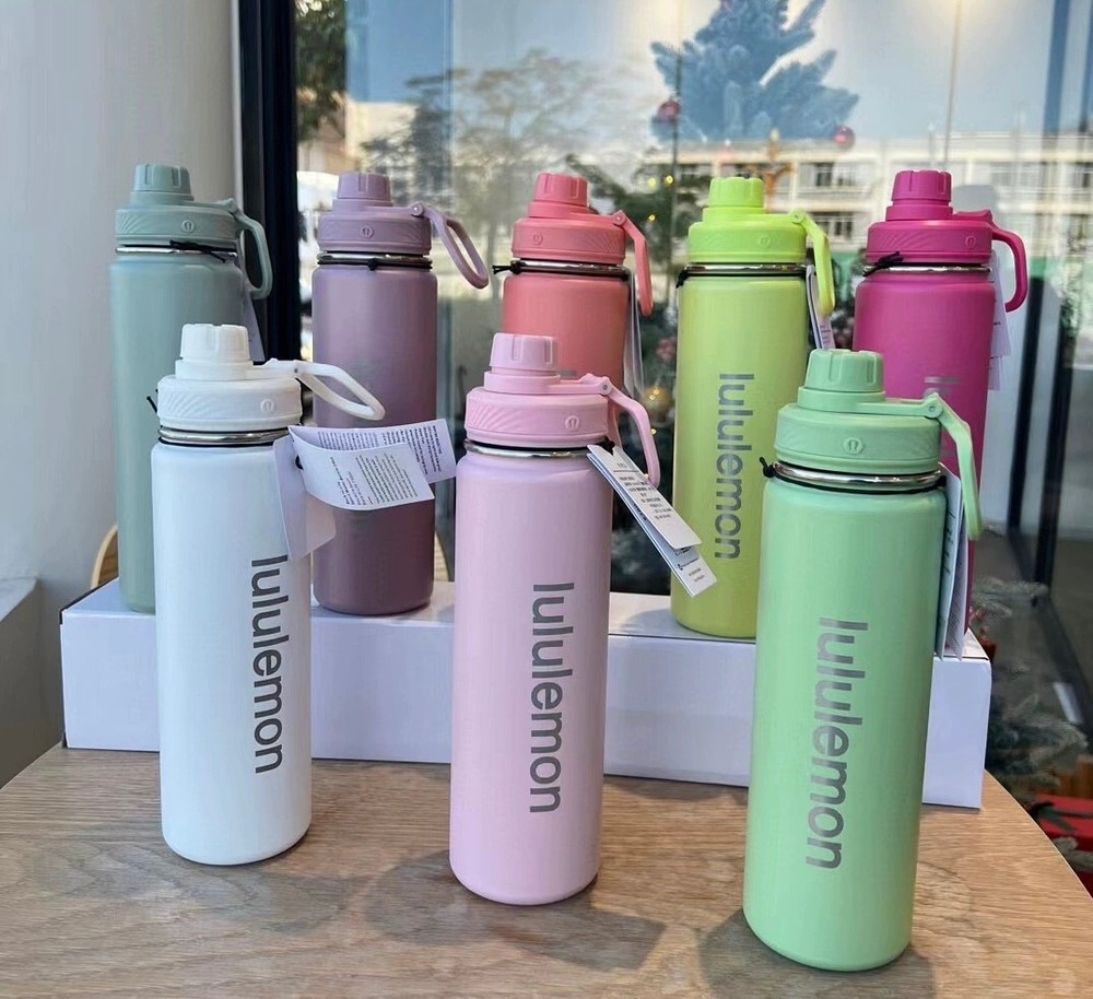 For Lululemon Back To Life Water Bottle Sport 24Oz 710ml Insulated Vacuum Cup US