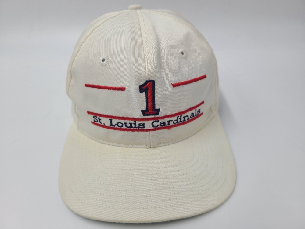 Vintage St Louis Cardinals Ozzie Smith Snapback Cap The Game Split Bar #1  