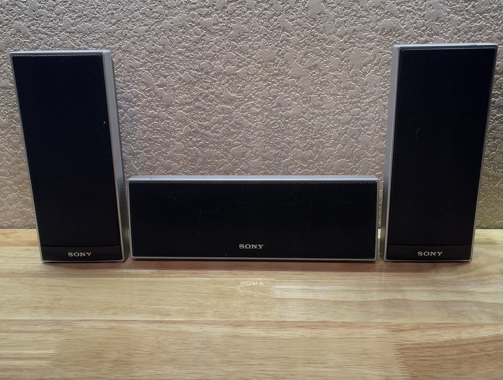 Sony SS-TS72 and SS-CT71 Left Right Pair with Center Channel Speaker for Surround Sound