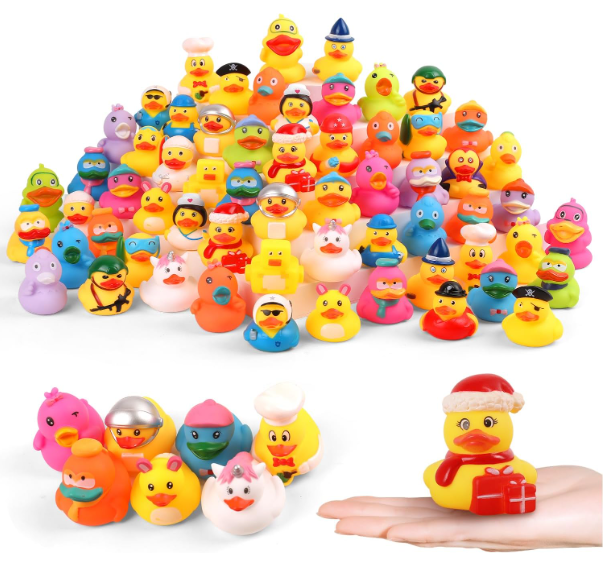 Rubber Ducks in Bulk,Assortment Duckies for Jeep Ducking Floater Duck Bath Toys