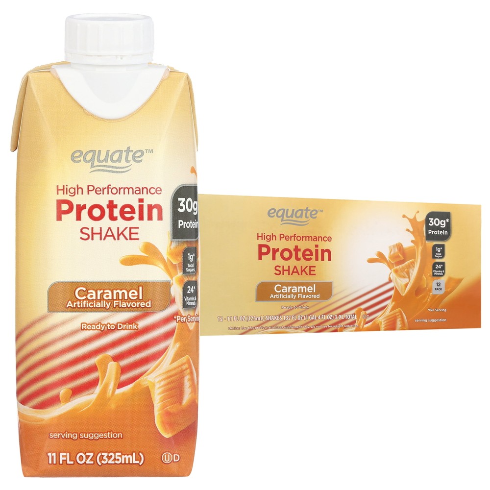 High Performance Protein Nutrition Shake Caramel 11 Fl Oz 12 Ct Easy-to-drink