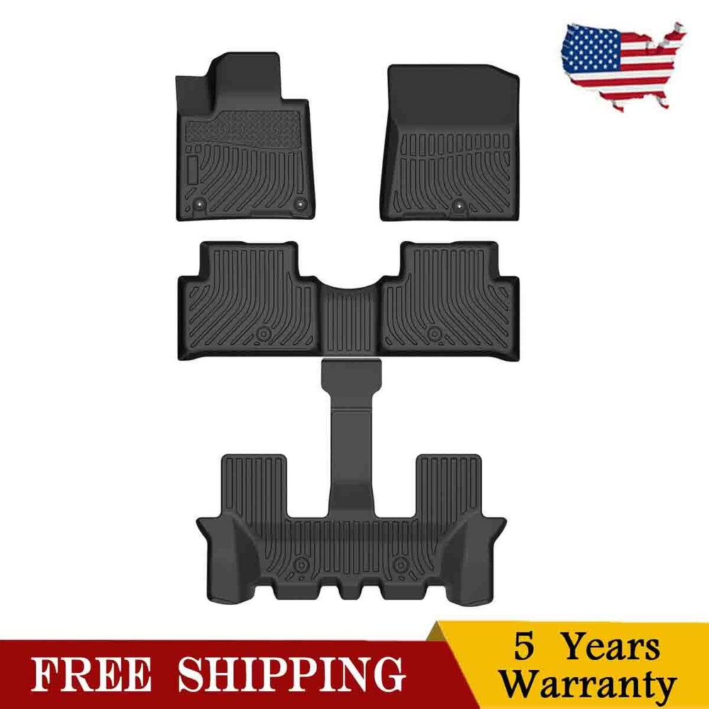 2021-2024 Kia Sorento 7-Seat All-Weather Floor Mat Liners - Non-Hybrid Models  