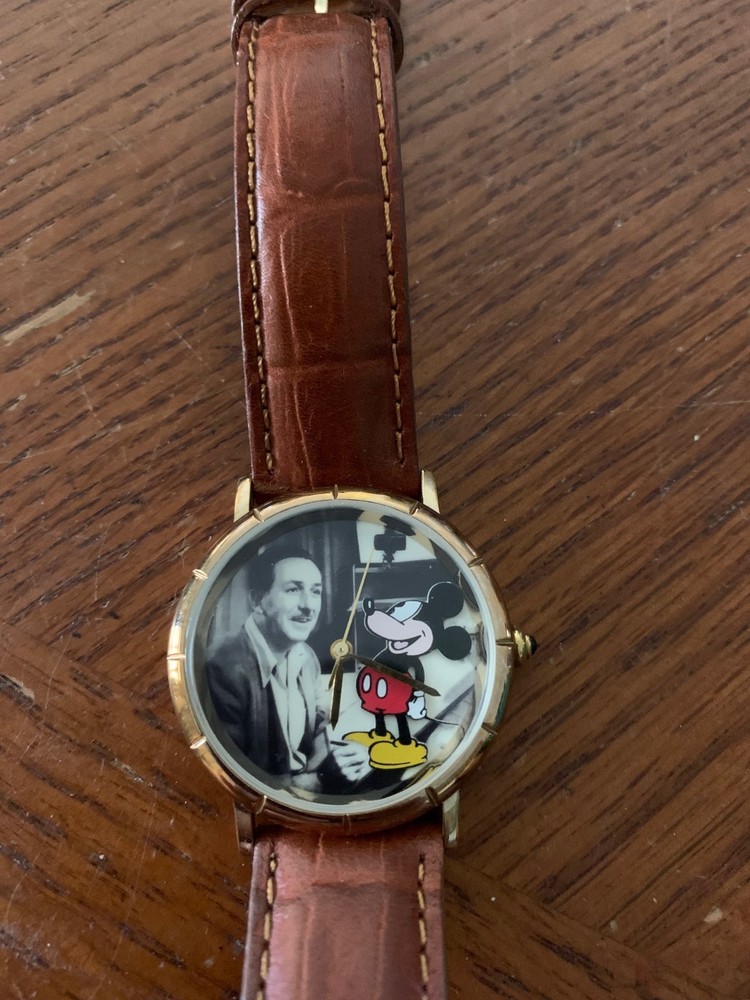 WALT DISNEY & MICKEY MOUSE ANNIVERSARY WATCH LIMITED EDITION NEW