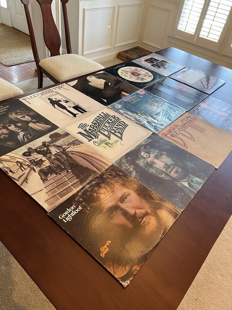 Lot of 18 Vintage Vinyls Various 70s Artists Rock Pop See Description And Pics