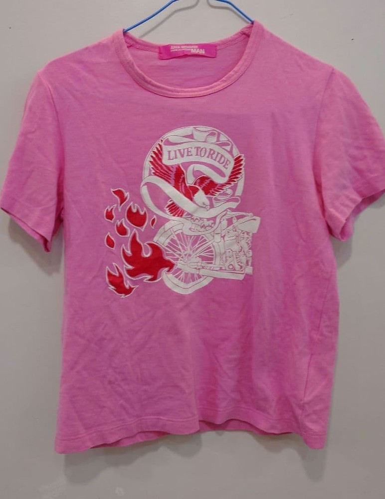 Comme des Garcons Junya Watanabe Man Pink T-shirt Size 36cm Used