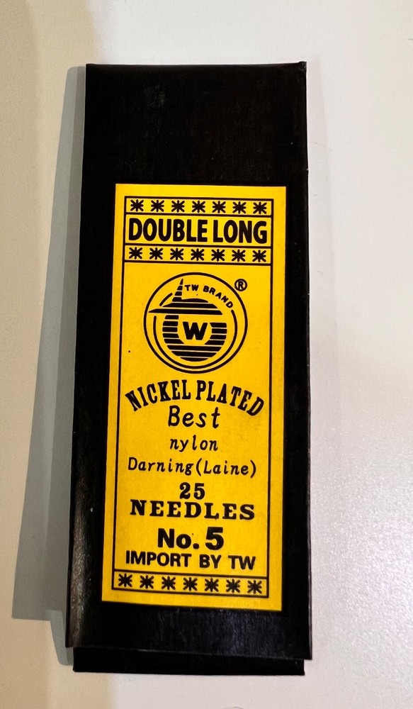 Double Darner Needles Size 5 Sharp Nickel Plated 50 Needles 2 Packs-image