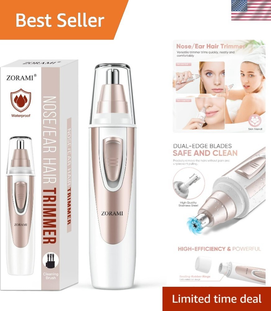 2025 Painless Ear Nose Eyebrow Facial Hair Trimmer Clipper