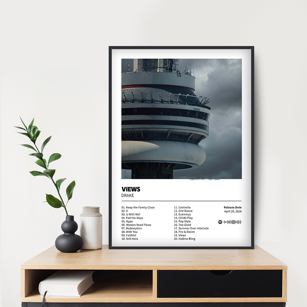 Views - Drake Album Poster 20x30 24x36