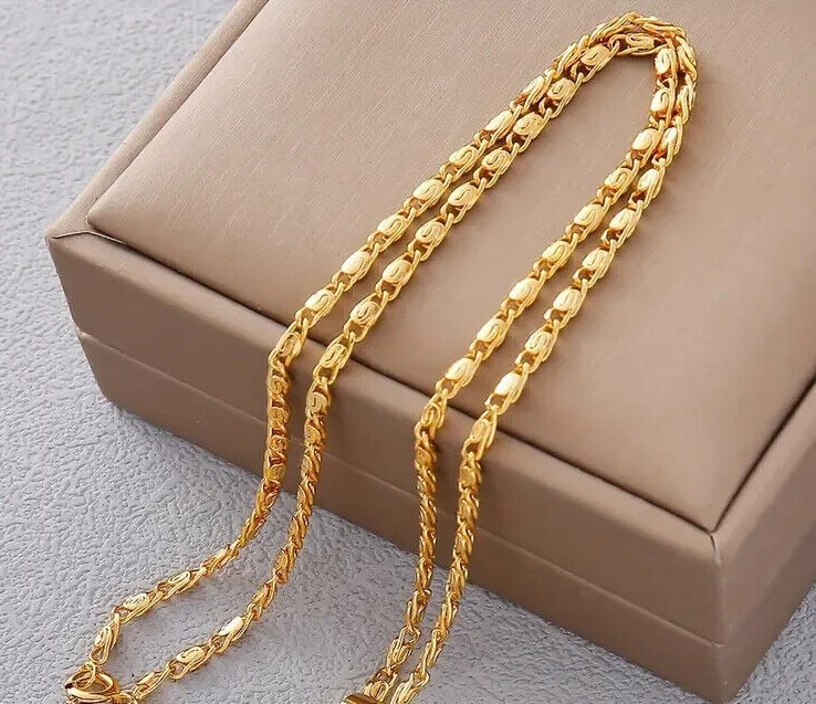 14K 2 mm 22 Inches Long Chain Necklace