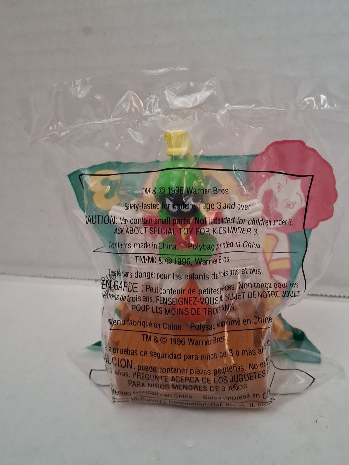 1996 McDonald's Space Jam Marvin The Martian Happy Meal Toy Figurine