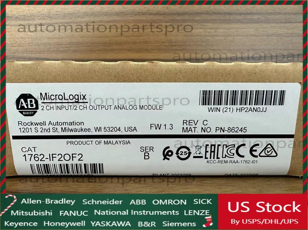 1762-IF2OF2 New Allen-Bradley AB SER B MicroLogix 1200 I/O Module 1762IF2OF2