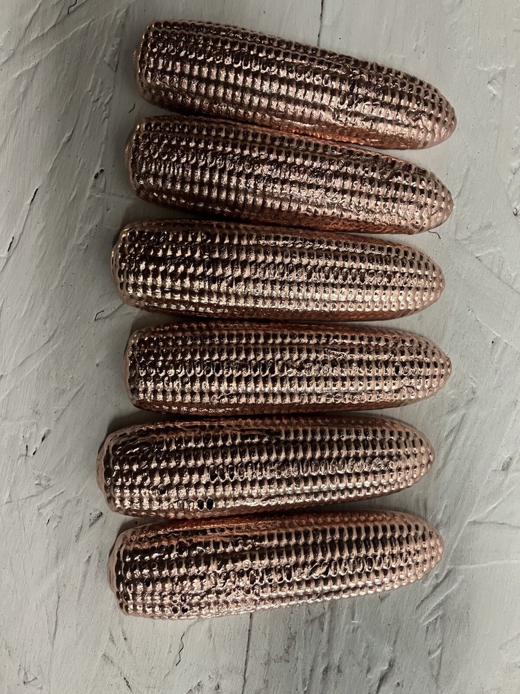 Copper, 20+Lbs Copper Corn 🌽 Ingots Hand Poured Copper Corn Bars Bullion