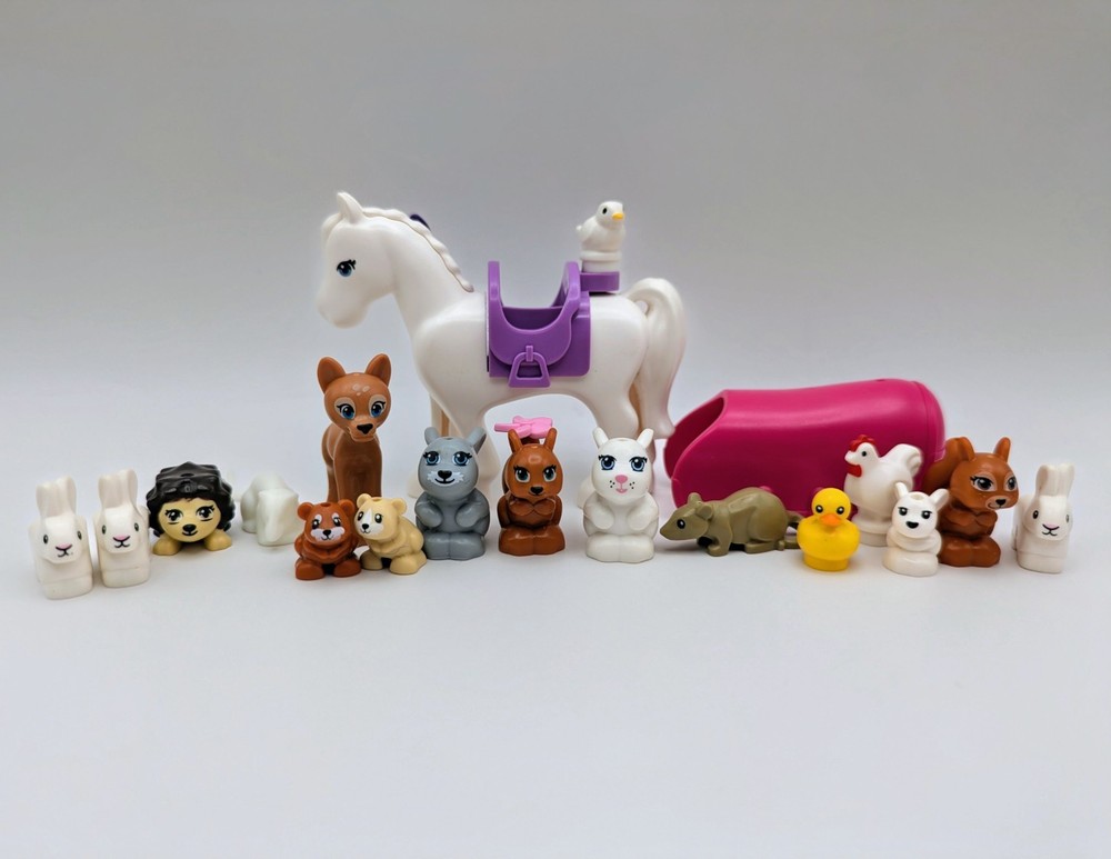 Lego 18 pcs Farm + Woodland Animal Lot Squirrel Bunny Rabbit Friends Minifigure