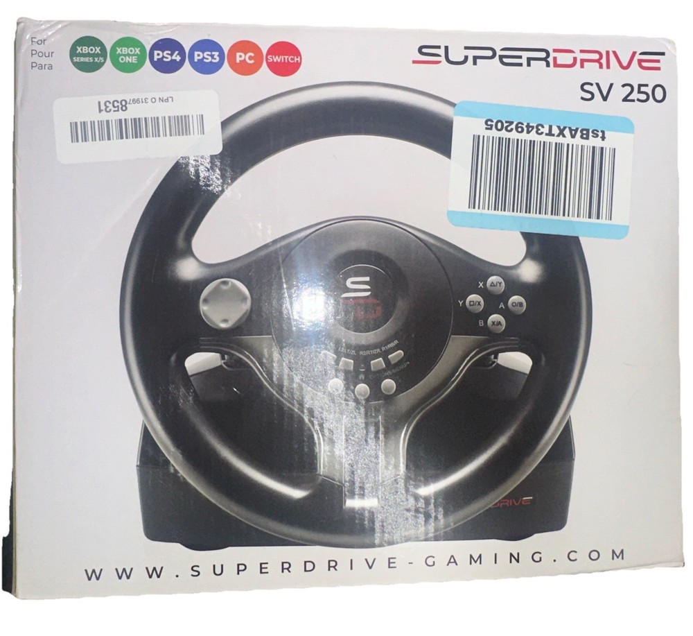 SV250 Racing Wheel & Pedals – Subsonic Superdrive for Ultimate Control