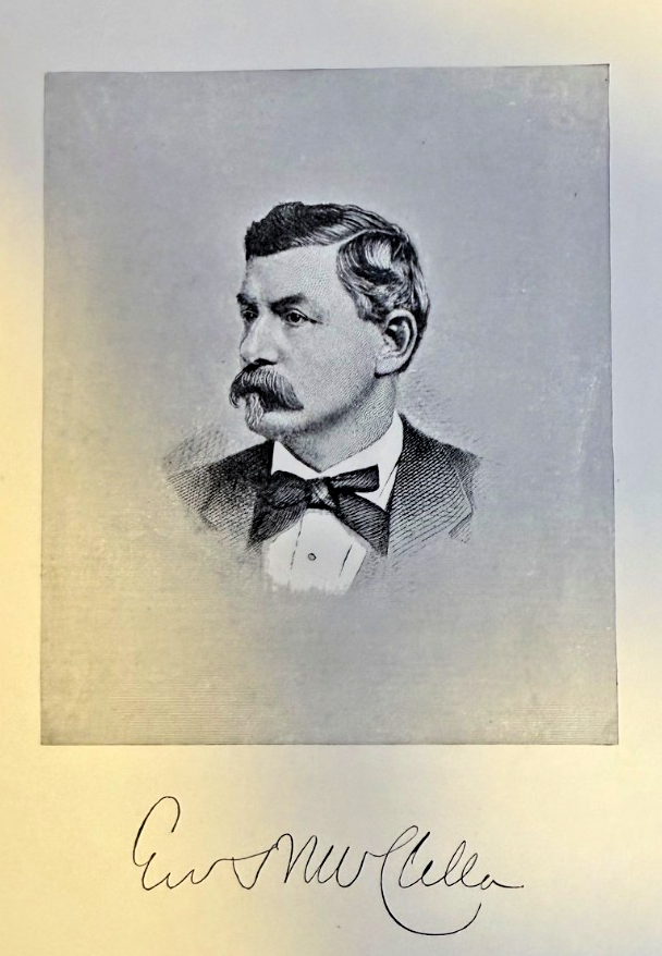 1885 Vintage Magazine Illustration General George McClellan