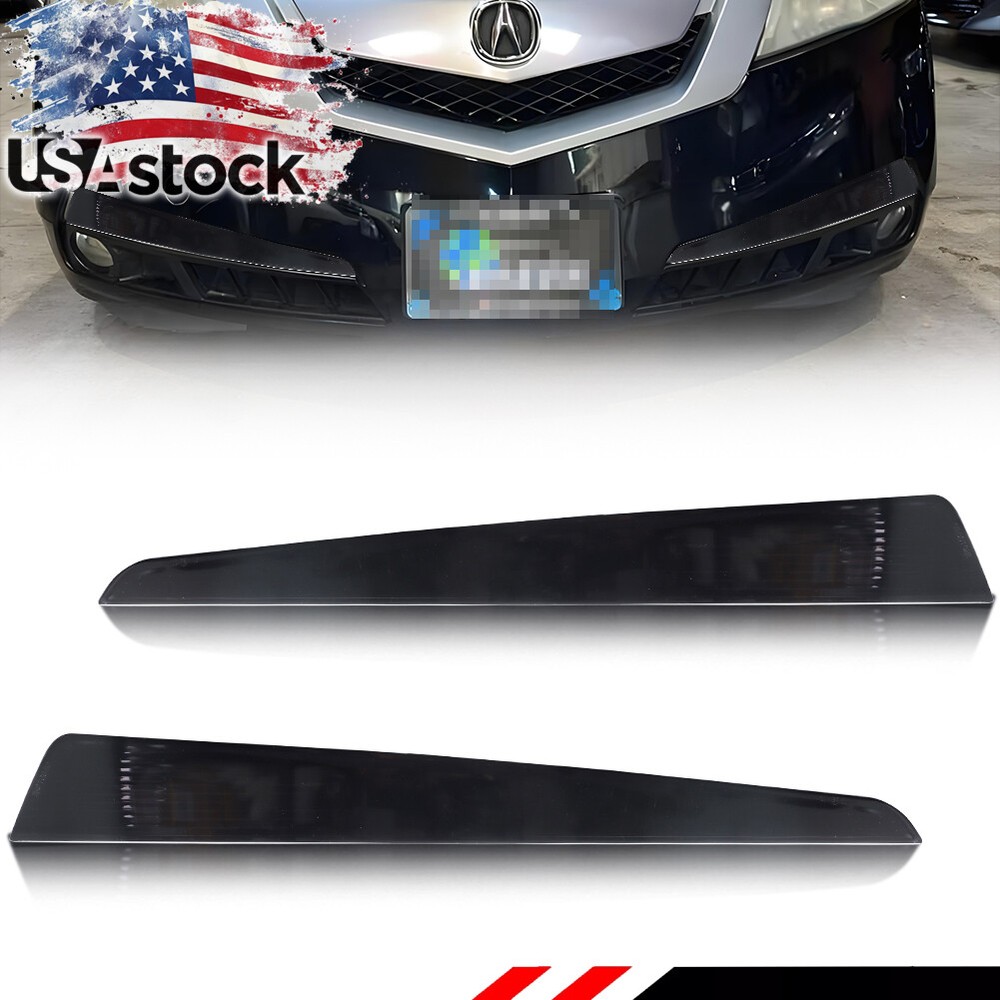 2X Smoked Lens Parking Turn Signal Lights For 09-11 Acura TL Front Bumper