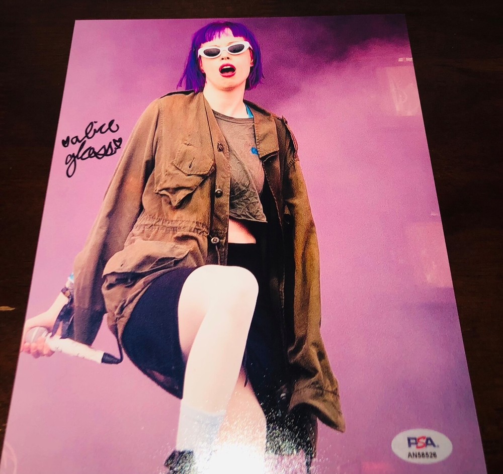 Alice Glass Hot Sexy Crystal Castles II III Amnesty Signed 8x10 Photo PSA RARE R