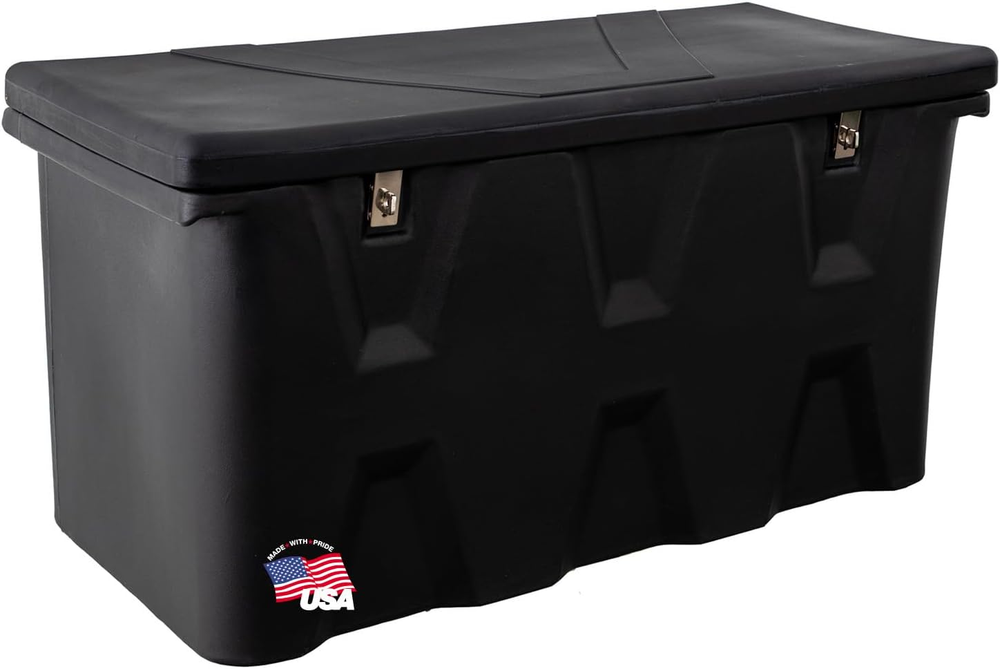 Buyers Products 1712240 Black Poly All-Purpose Storage Chest W/Hasp & Stainless