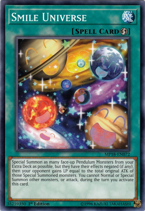 Smile Universe MP18-EN072 Common 1st Edition Lightly Played Yugioh Card