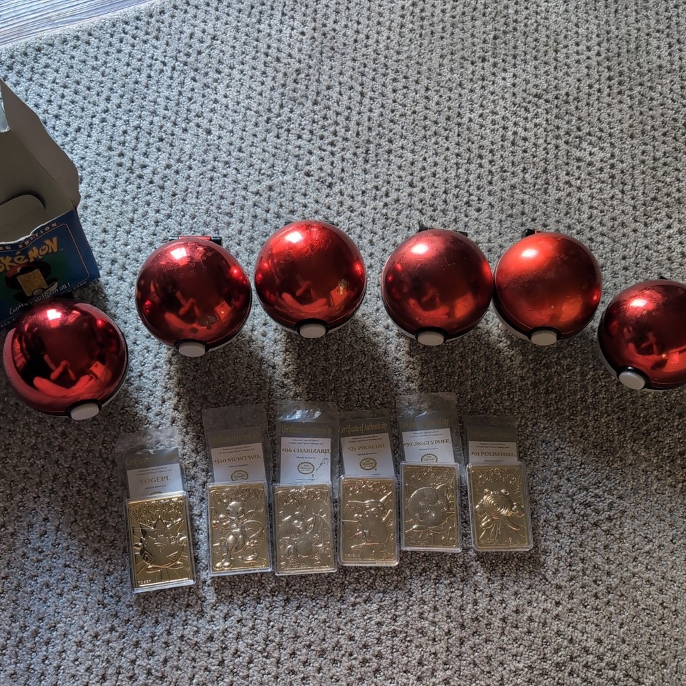 1999 Pokemon 23k Gold Plated Card Set from Burger King-image