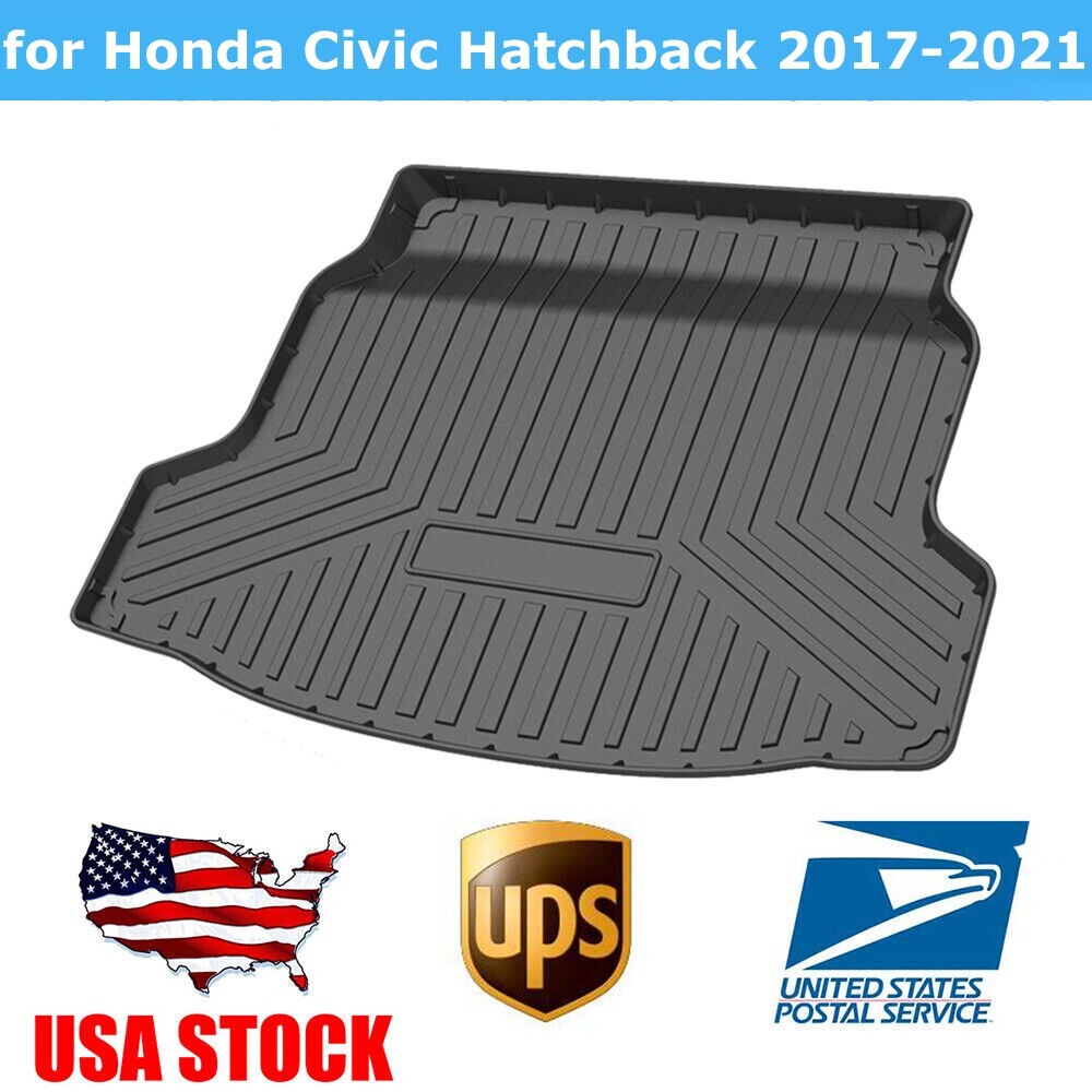 for 2017-2021 Honda Civic Hatchback Cargo Trunk Tray Boot Liner Floor Mat TPO