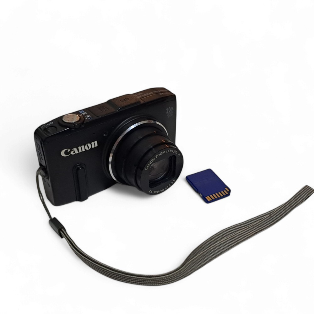 Canon PowerShot SX280 HS 12.1MP Digital Camera With 32GB SD Card  please see vid